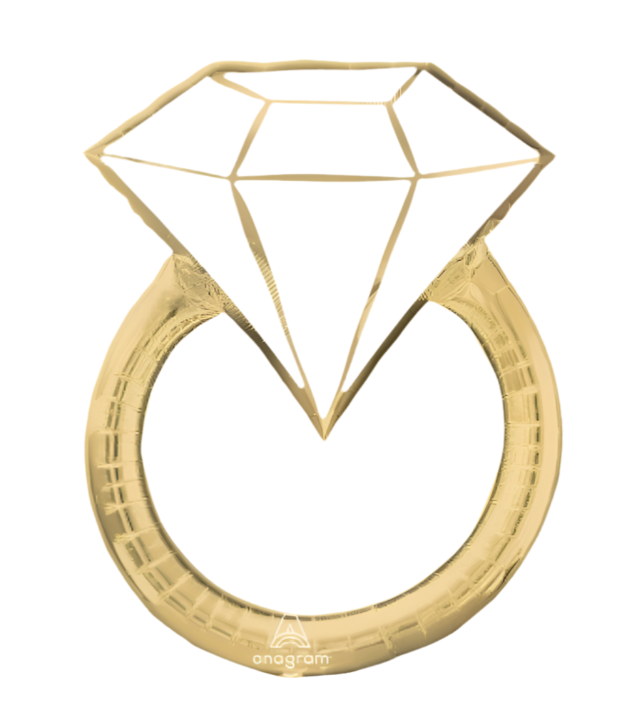 Anagram 30" Wedding Ring Balloon